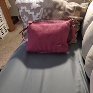 The Sak Pink Knit Shoulder Bag